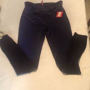 Spanx velvet leggings color lapis night